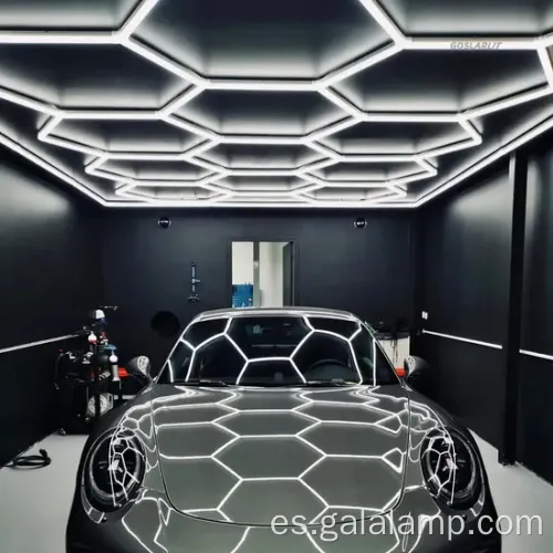 Sistema de cuadrícula de iluminación de garaje LED hexagonal